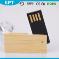 Swivel UDP Emboss Logo Bamboo Unidad flash USB de 32GB